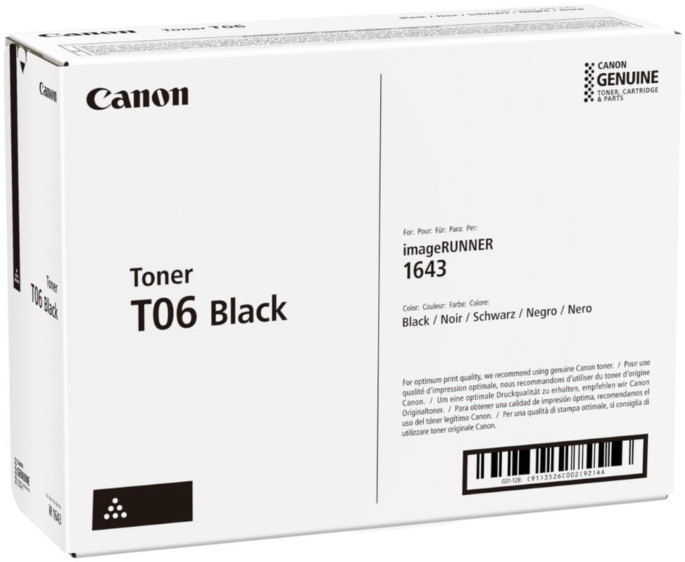 Canon T06 Black - Original Canon Toner (3526C002AA) — image 1