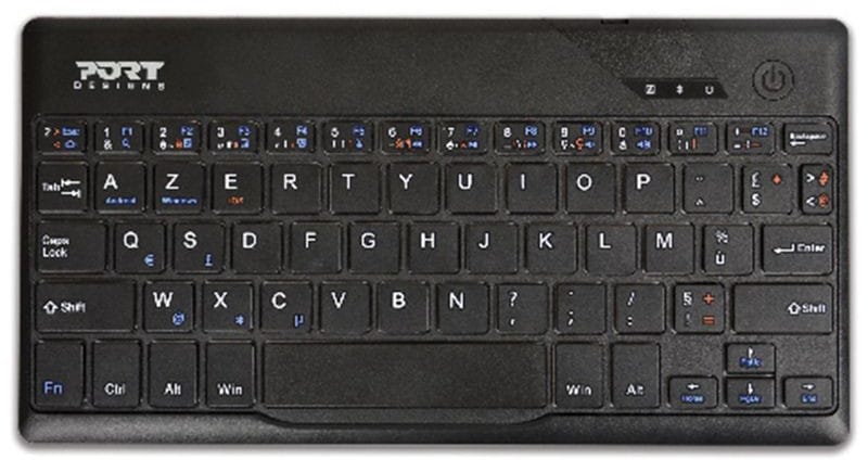Clavier Bluetooth PORT Designs ultra slim + étui de protection (202418)