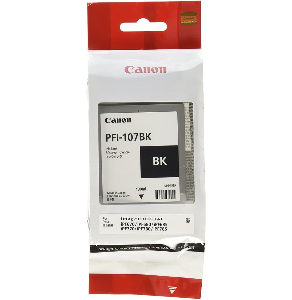 canon PFI-107 BK ENCRE BLACK 130 ml  (6705B001AA)