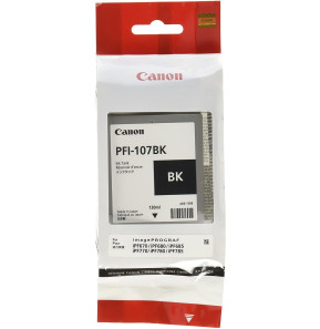 canon PFI-107 BK ENCRE BLACK 130 ml  (6705B001AA)