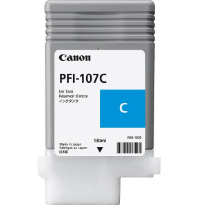 Canon PFI-107C 130 ml - Bouteille d'encre Canon d'origine (6706B001AA)