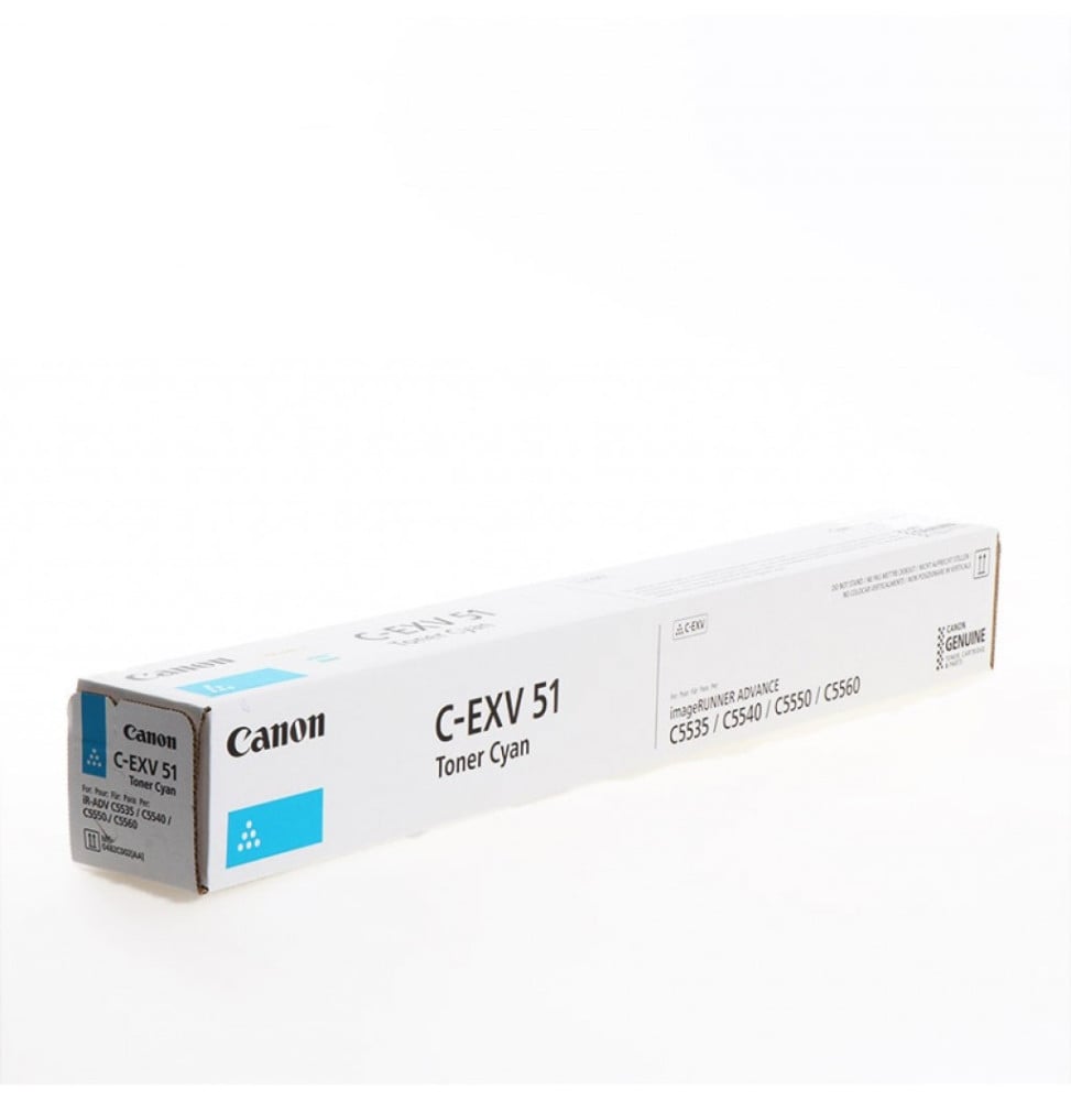 Canon C-EXV 51 Cyan - Toner Canon d'origine (0482C002AA) Canon C-EXV 51 Cyan - Toner Canon d'origine (0482C002AA)