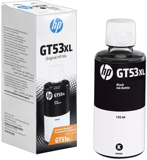 HP GT53XL Noir - Bouteille d'encre grande capacité HP d'origine (1VV21AE)