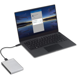 Disque dur portable Seagate Backup Plus Slim 1 TB argent - USB 3.0 (STHN1000401)