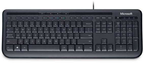Microsoft Wired Keyboard 600 USB Port English International Europe Black (ANB-00021)