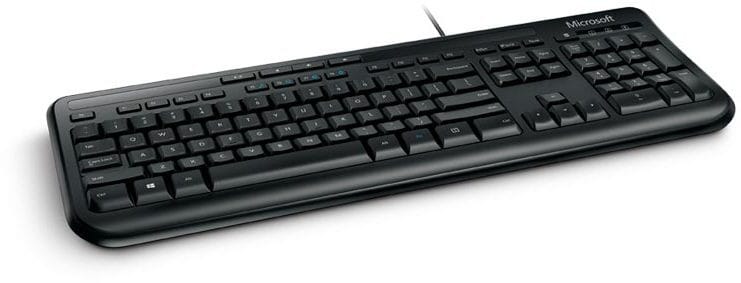 Microsoft Wired Keyboard 600 USB Port English International Europe Black (ANB-00021)