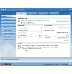 BitDefender Antivirus 2011 1an/3PCs