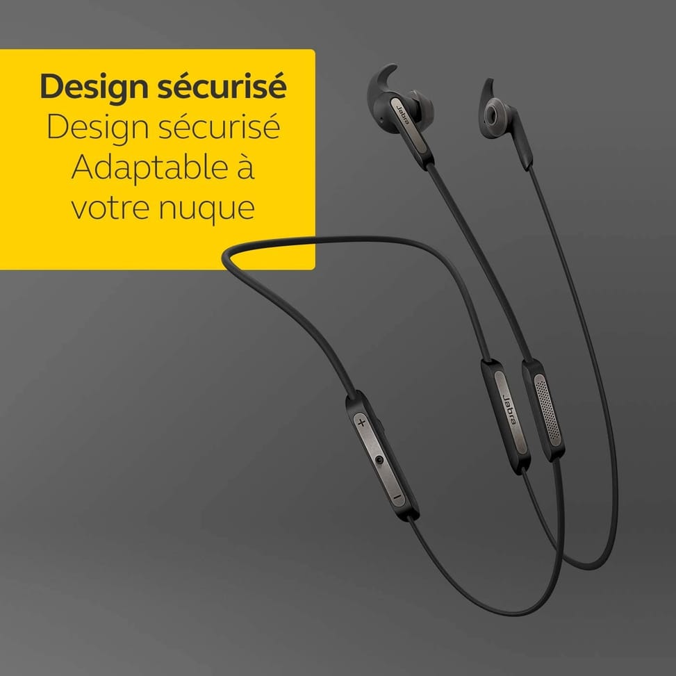 Écouteurs sans fil pour les appels et la musique Jabra Elite 45e Titanium Black