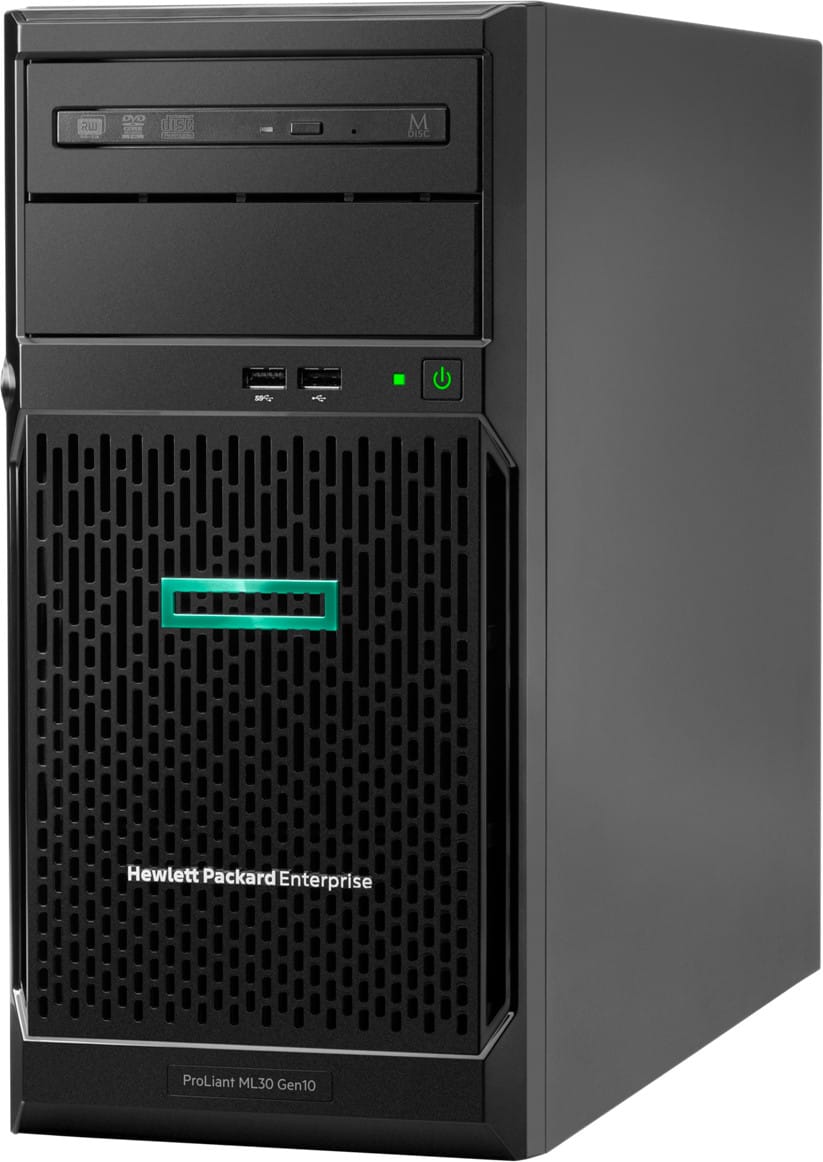 Serveur HPE ProLiant ML30 Gen10 E-2224 mono-processeur 8 Go-U S100i 4 disques à grand facteur de forme non enfichables à chaud m
