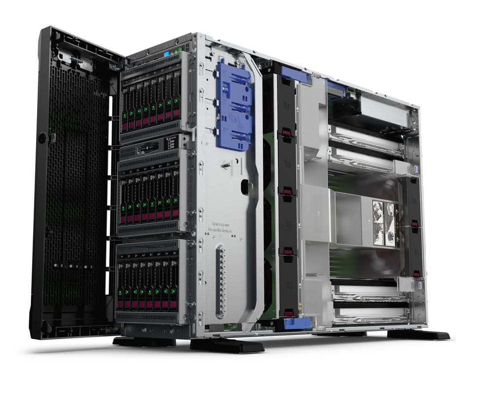 Serveur HPE ProLiant ML350 Gen10 4210 monoprocesseur 16 Go-R P408i-a 8 lecteurs - Module d’alimentation redondant 1x800W
