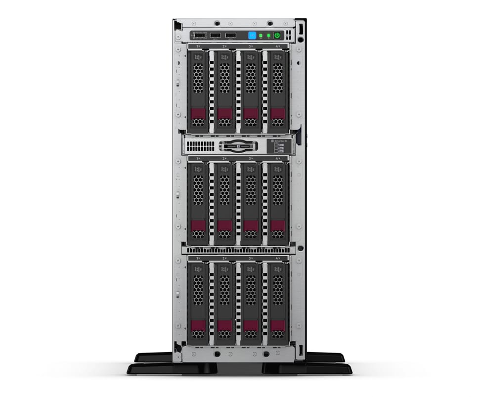 Serveur HPE ProLiant ML350 Gen10 4210 monoprocesseur 16 Go-R P408i-a 8 lecteurs - Module d’alimentation redondant 1x800W