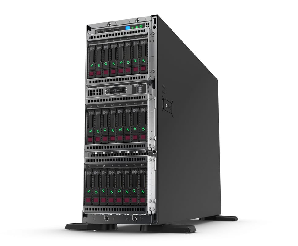 Serveur HPE ProLiant ML350 Gen10 4210 monoprocesseur 16 Go-R P408i-a 8 lecteurs - Module d’alimentation redondant 1x800W