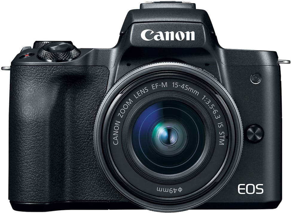 Appareil photo hybride Canon EOS M50 Noir + objectif EF-M 15-45mm STM Noir (2680C012AA)