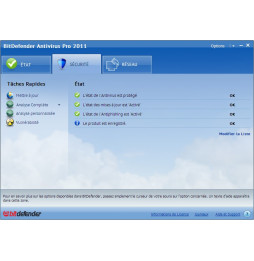 BitDefender Antivirus 2011 1an/3PCs