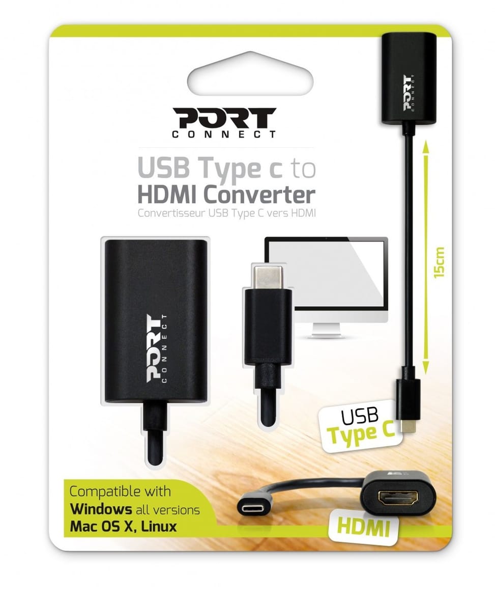 Convertisseur USB Type C vers HDMI PORT Designs (900124)