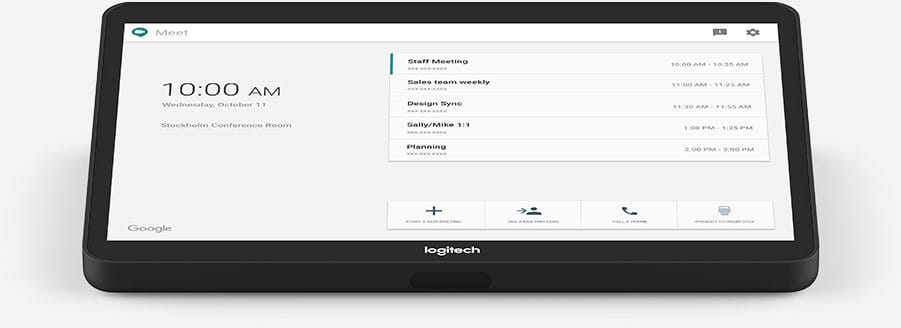 Contrôleur tactile Logitech Tap pour les salles de visioconférence (TAPMSTBASEI7ME)