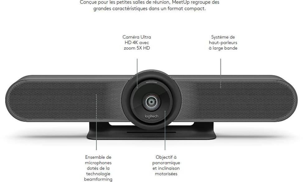Logitech MeetUp All-in-One ConferenceCam for small conference rooms (960-001102) — image 7