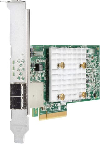 Contrôleur externe HPE Smart Array E208e-p SR de 10e génération (8 voies externes/Aucune mémoire cache), 12G SAS, PCIe