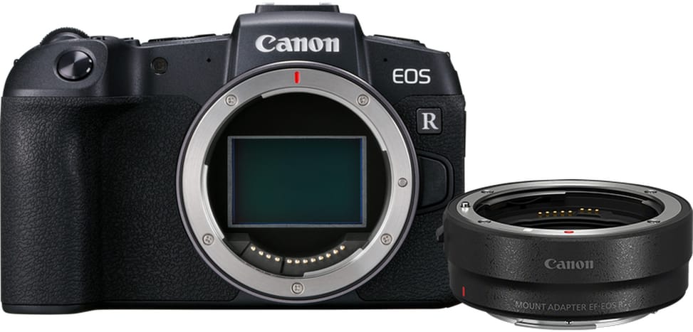 Reflex Canon EOS RP Boîtier et bague d'adaptation monture EF-EOS R (3380C023AA)