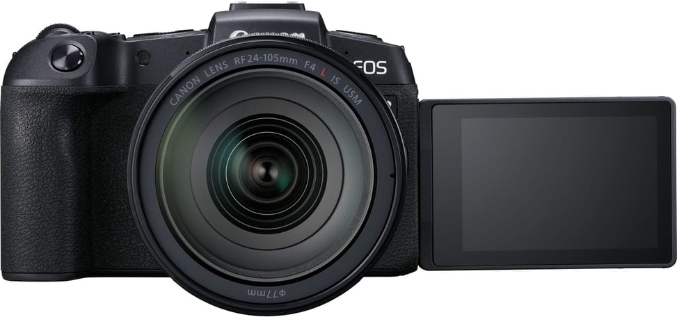 Reflex Canon EOS RP + objectif RF 24-105mm F4L IS USM + bague d'adaptation monture EF-EOS R (3380C043AA)