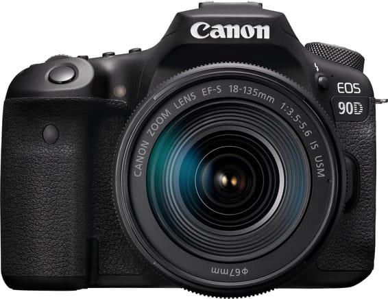 Reflex Canon EOS 90D + objectif EF-S 18-135mm IS USM (3616C017AA)