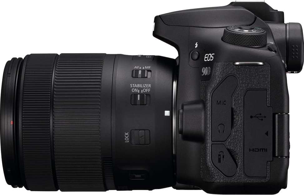 Reflex Canon EOS 90D + objectif EF-S 18-135mm IS USM (3616C017AA)
