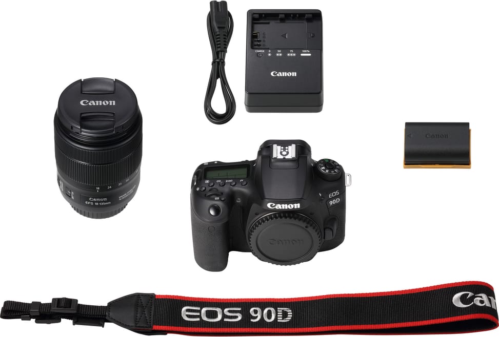Reflex Canon EOS 90D + objectif EF-S 18-135mm IS USM (3616C017AA)