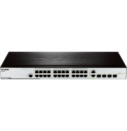 Switch Administrable D-LINK 24 ports 10/100 Base-TX, 2x100/1000 SFP, 2xCombo SFP+10/100/1000Base-T 