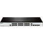 Switch Administrable D-LINK 24 ports 10/100 Base-TX, 2x100/1000 SFP, 2xCombo SFP+10/100/1000Base-T 