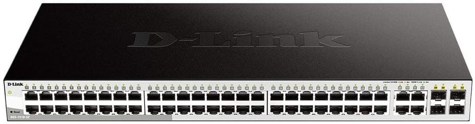 Smart switch D-Link 48 ports Gigabit cuivre + 4 ports Combo SFP (DGS-1210-52)