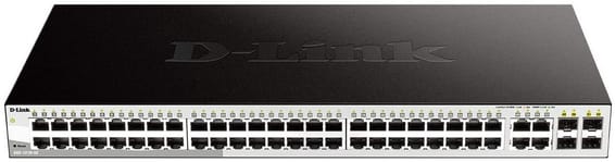 Smart switch D-Link 48 ports Gigabit cuivre + 4 ports Combo SFP (DGS-1210-52)