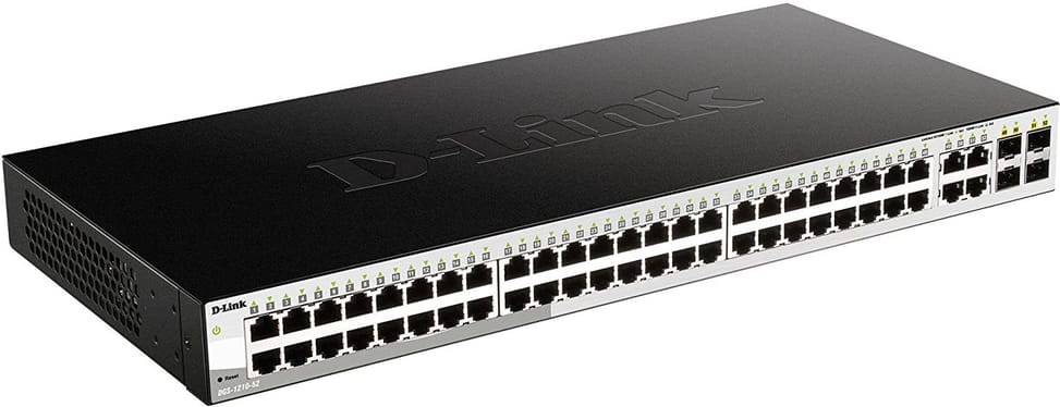 Smart switch D-Link 48 ports Gigabit cuivre + 4 ports Combo SFP (DGS-1210-52)