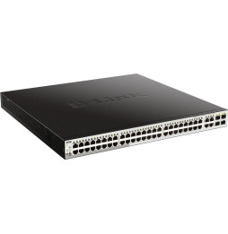 Switch Administrable D-Link 48 Ports Gigabit PoE/PoE+ + 4 Ports Combo 1000BaseT/SFP (DGS-1210-52MP)