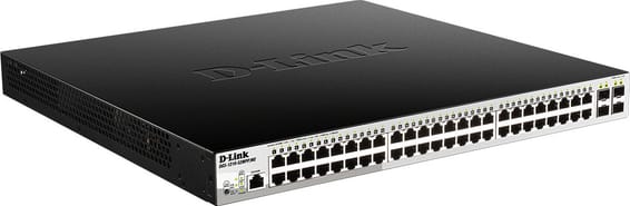 Switch Administrable D-Link 48 ports 10/100/1000BASE-T PoE + 4 ports Gigabit SFP (DGS-1210-52MPP)