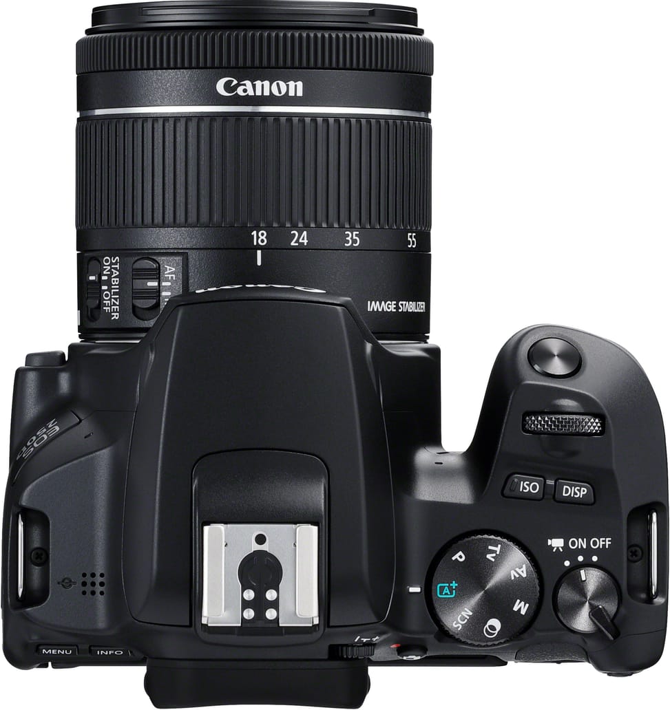 Reflex Canon EOS 250D + objectif EF-S 18-55mm f/4-5.6 IS STM (3454C002AA)