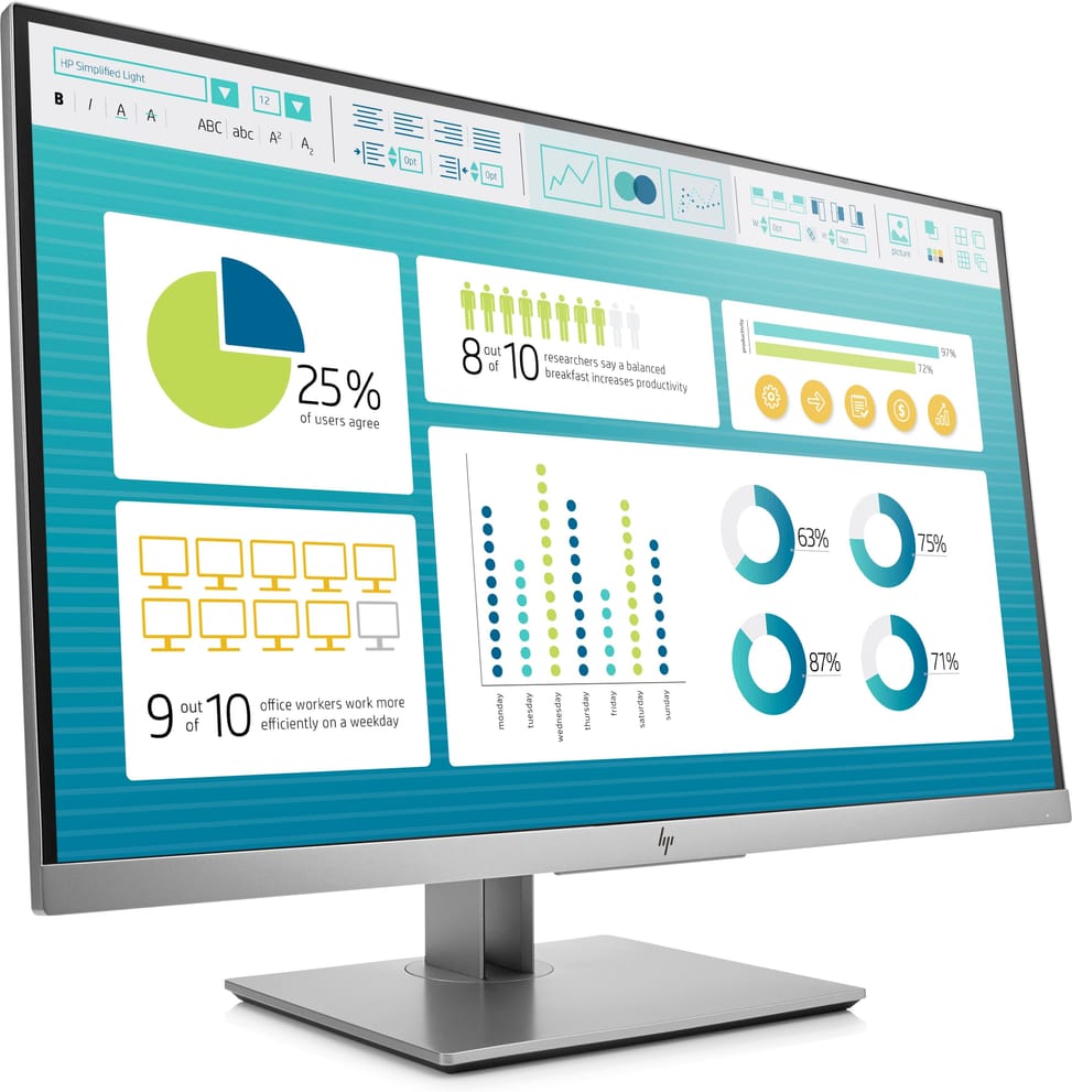 Écran 27" Full HD HP EliteDisplay E273 (1FH50AS)