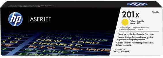 HP 201X Jaune (CF402X) - Toner grande capacité HP LaserJet d'origine