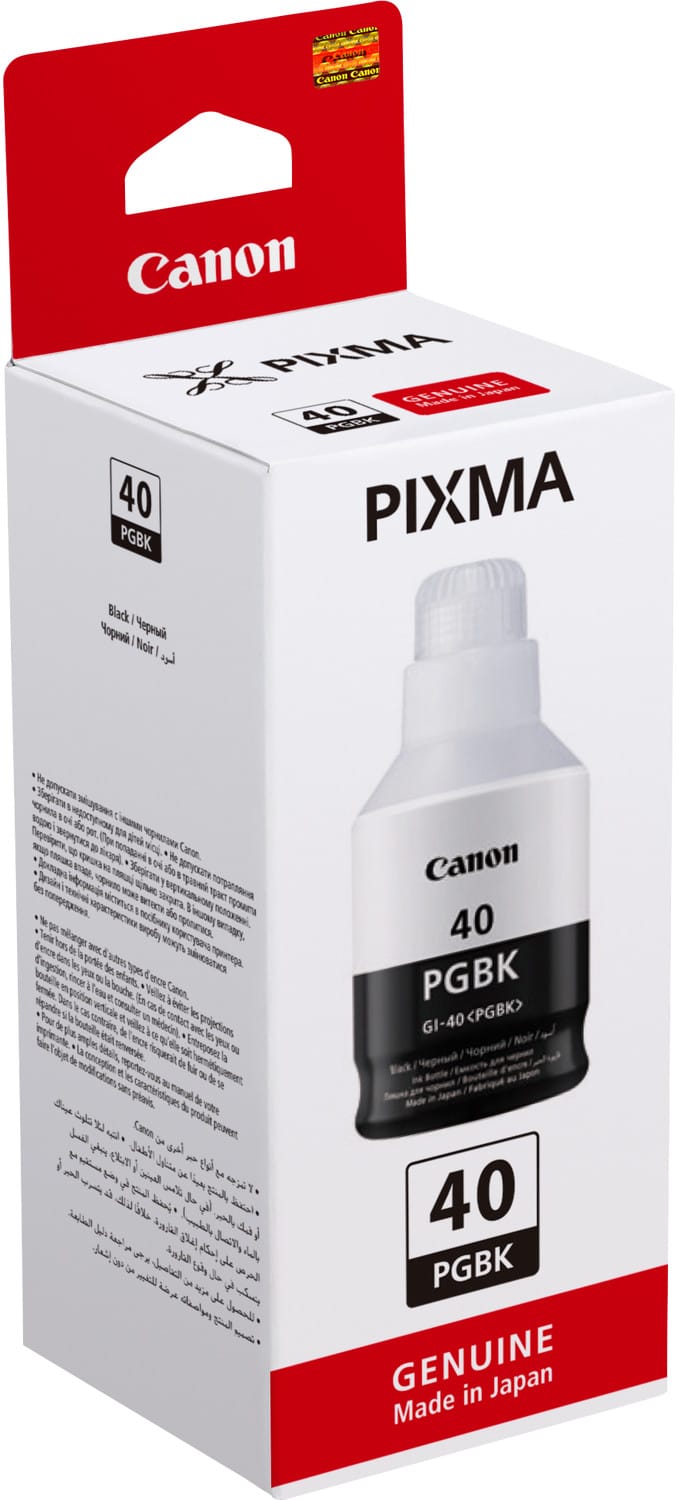 Canon GI-40 Noir - Bouteille d'encre Canon d'origine (3385C001AA)