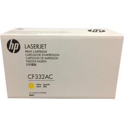 HP 654A Jaune (CF332AC) - Toner HP LaserJet d'origine