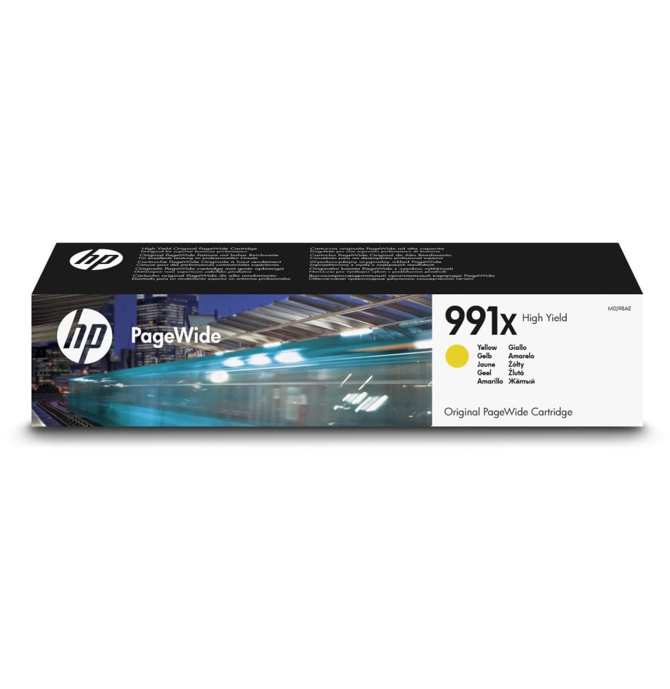 HP 991X Jaune PageWide (M0J98AE) - Cartouche d'encre HP d'origine HP 991X Jaune PageWide (M0J98AE) - Cartouche d'encre HP d'origine