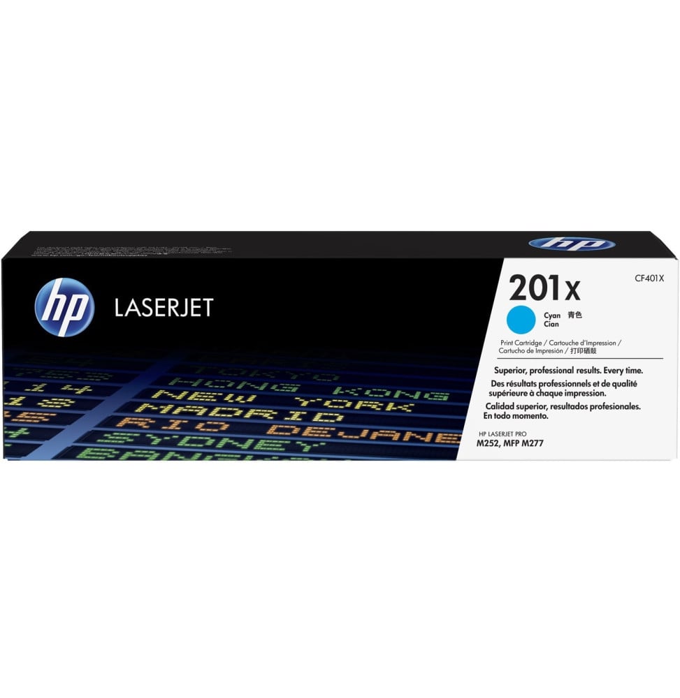 HP 201X Cyan (CF401X) - Toner grande capacité HP LaserJet d'origine