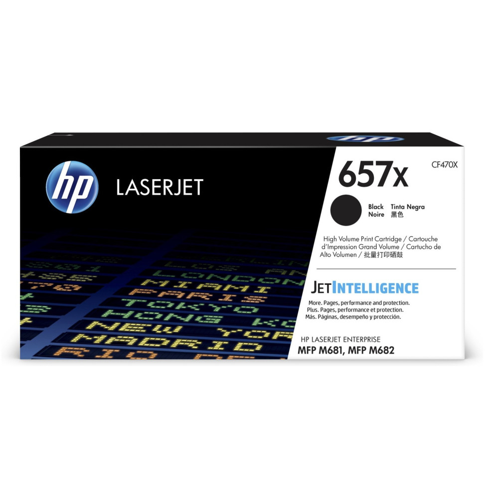 HP 657X Noir (CF470X) - Toner grande capacité HP LaserJet d'origine HP 657X Noir (CF470X) - Toner grande capacité HP LaserJet d'origine