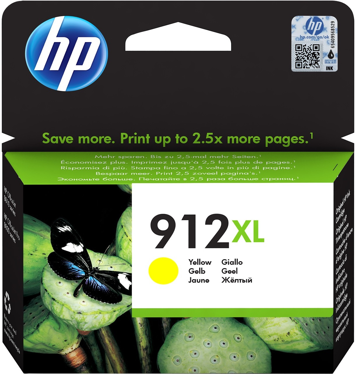 HP 912XL Cartouche d'encre cyan authentique, grande capacité - HP