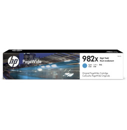HP 982X Cyan PageWide - Cartouche d'encre grande capacité HP d'origine (T0B27A)