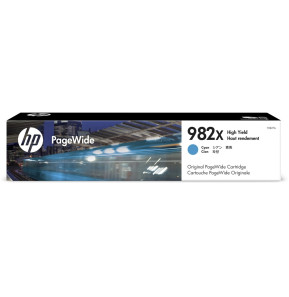HP 982X Cyan PageWide - Cartouche d'encre grande capacité HP d'origine (T0B27A)
