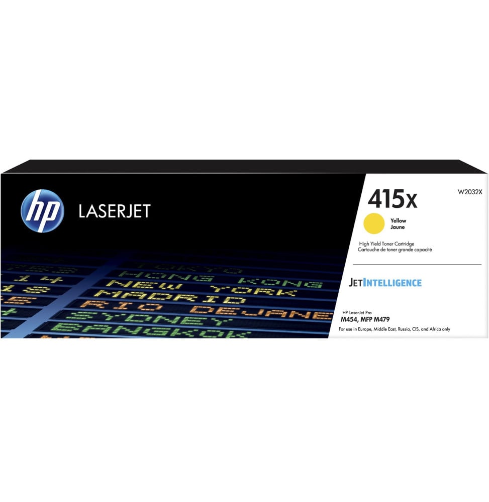 HP 415X Jaune - Toner HP d'origine à grande capacité (W2032X) HP 415X Jaune - Toner HP d'origine à grande capacité (W2032X)