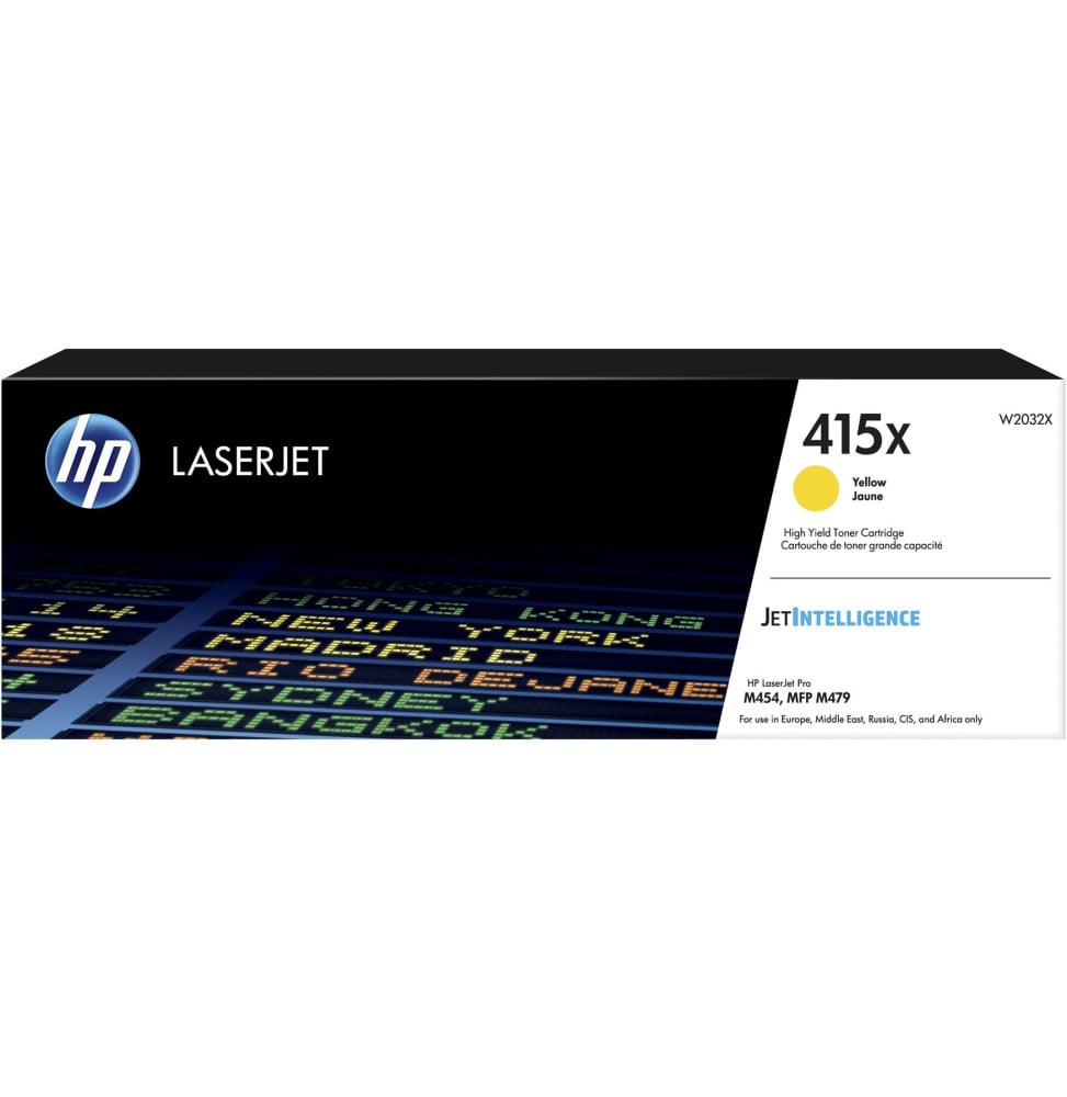 HP 415X Jaune - Toner HP d'origine à grande capacité (W2032X)