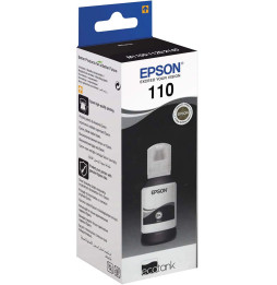 Epson EcoTank 110 Pigment Noir - Bouteille d'encre Epson d'origine (C13T03P14A)