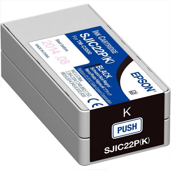 Epson SJIC22P Noir - Cartouche d'encre Epson d'origine (C33S020601)