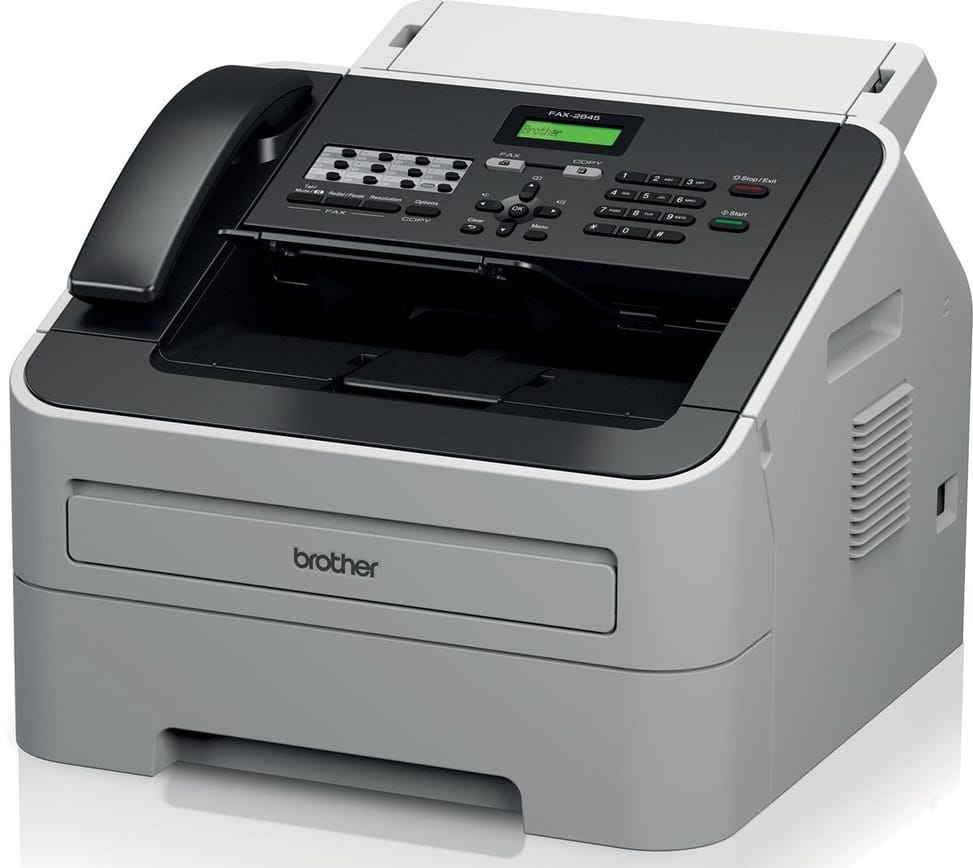 جهاز فاكس ليزر أحادي اللون Brother FAX-2845 مع سماعة هاتف — صورة 2